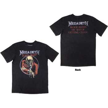 Merch Megadeth: Megadeth Unisex Stone Wash T-shirt: Black Friday (back Print) (small) S