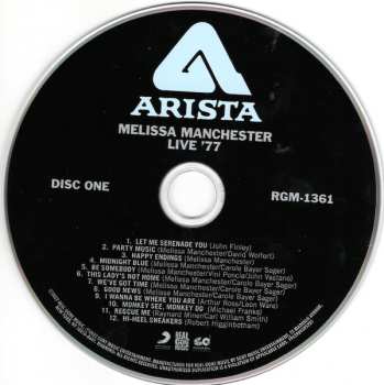 2CD Melissa Manchester: Live ‘77 596389