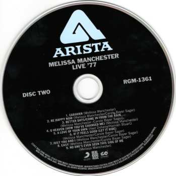 2CD Melissa Manchester: Live ‘77 596389