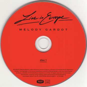 2CD Melody Gardot: Live In Europe 628175