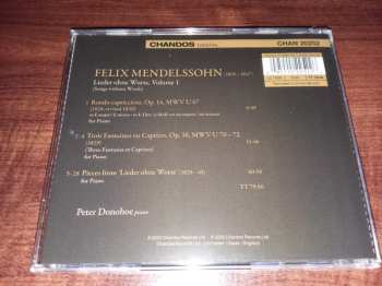 CD Felix Mendelssohn-Bartholdy: Songs Without Words, Volume 1 (Lieder Ohne Worte) 561457