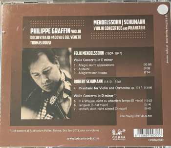 CD Felix Mendelssohn-Bartholdy: Violin Concertos And Phantasie 545463