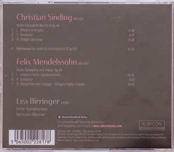 CD Felix Mendelssohn-Bartholdy: Violin Concertos 560170