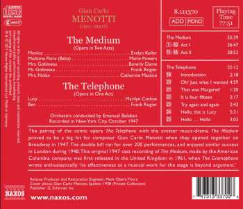 CD Gian Carlo Menotti: The Medium And The Telephone 559424