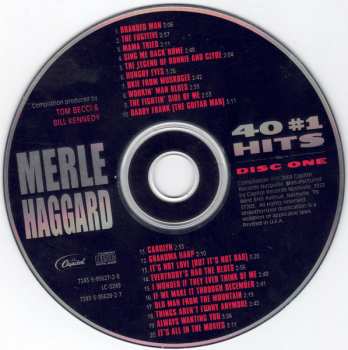 2CD Merle Haggard: 40 #1 Hits 615535