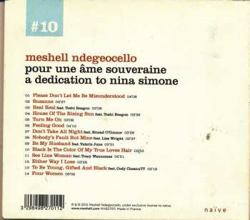 CD Me'Shell NdegéOcello: Pour Une Âme Souveraine A Dedication To Nina Simone 438462