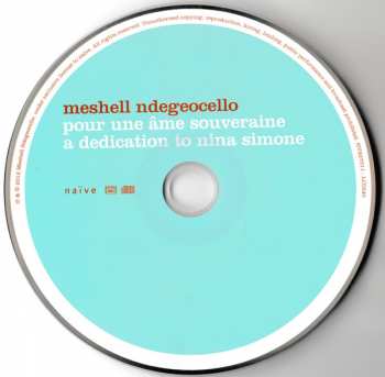 CD Me'Shell NdegéOcello: Pour Une Âme Souveraine A Dedication To Nina Simone 438462