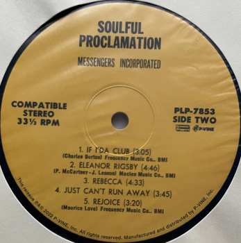 LP Messengers Incorporated: Soulful Proclamation LTD 609264