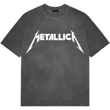 Merch Metallica: Stone Wash Tričko Logo Metallica