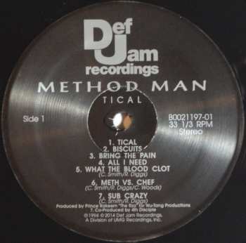 LP Method Man: Tical CLR 592434