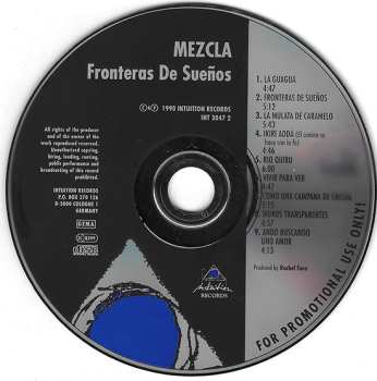 CD Mezcla: Fronteras De Sueños 601236