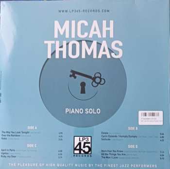 2LP Micah Thomas: Piano Solo NUM | LTD 609457