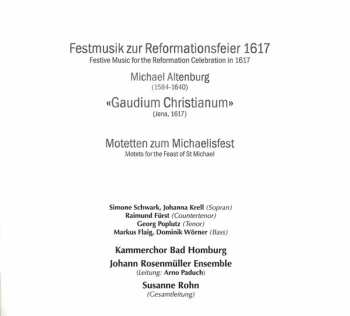 CD Kammerchor Bad Homburg: Festmusik Zur Reformationsfeier 1617 386929