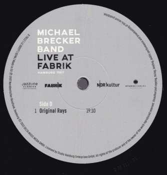 2LP The Michael Brecker Band: Live At Fabrik - Hamburg 1987 455344