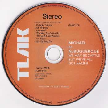 CD Michael d'Albuquerque: We May Be Cattle But We've All Got Names 662195