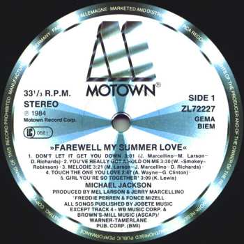 LP Michael Jackson: Farewell My Summer Love 643936