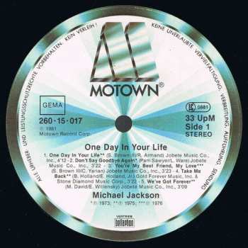 LP Michael Jackson: One Day In Your Life 632746