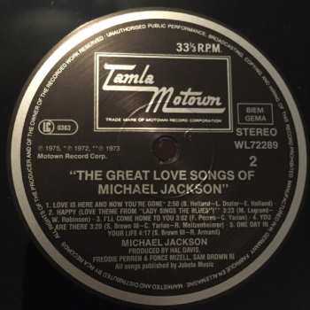 LP Michael Jackson: The Great Love Songs Of Michael Jackson 632720