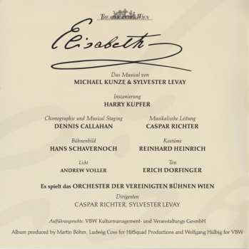 2CD Michael Kunze: Elisabeth (Gesamtaufnahme Live Aus Dem Theater An Der Wien) 536824