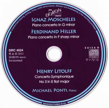 CD Michael Ponti: Ignaz Moscheles - Ferdinand Hiller - Henry Litolff 615651