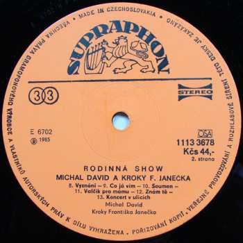 LP Michal David: Rodinná Show 43781