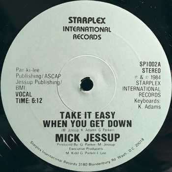 Album Mick Jessup: Take It Easy When You Get Down