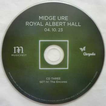 3CD Midge Ure: Royal Albert Hall 04. 10. 23 641611