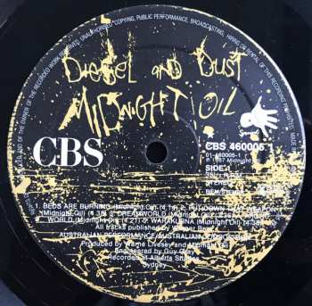 LP Midnight Oil: Diesel And Dust 654021