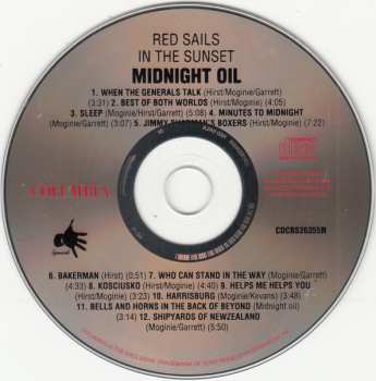 CD Midnight Oil: Red Sails In The Sunset 629078