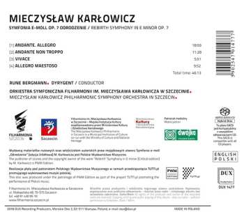 SACD Mieczysław Karłowicz: Odrodzenie = Rebirth 608254