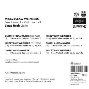 SACD Mieczysław Weinberg: Solo Sonatas For Violin Nos. 1 - 3 546689