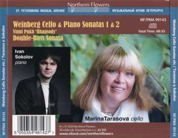 CD Mieczysław Weinberg: Sonatas For Cello & Piano Nos.1 & 2 / Double-Bass Sonata / Vinni Pukh 'Rhapsody' (On Fins Cartoon Themes) 333513