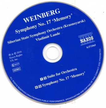 CD Mieczysław Weinberg: Symphony No. 17 / Suite For Orchestra 193713