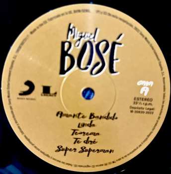 2LP Miguel Bosé: Miguel Bosé  628325