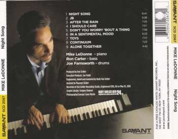 CD Mike LeDonne: Night Song 315235