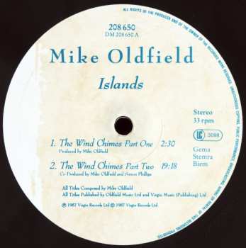 LP Mike Oldfield: Islands 539989