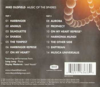 CD Mike Oldfield: Music Of The Spheres 626790