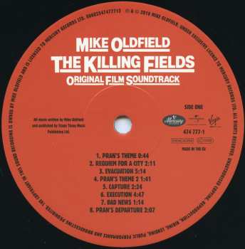 LP Mike Oldfield: The Killing Fields (Original Film Soundtrack) 19091