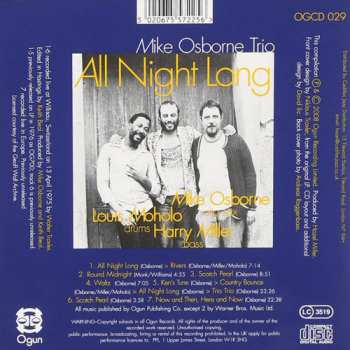 CD Mike Osborne Trio: All Night Long (The Willisau Concert) 343104