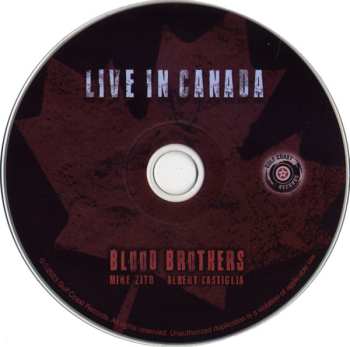 CD Mike Zito: Blood Brothers Live In Canada DIGI 563146