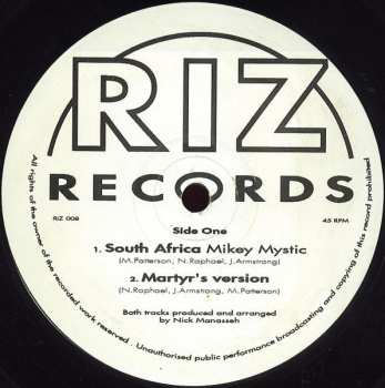 LP Mikey Mystic: South Africa / SoulJah 588203