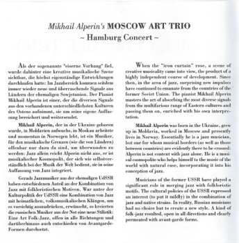 CD Moscow Art Trio: Hamburg Concert 554627