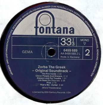 LP Mikis Theodorakis: Zorba The Greek - Original Soundtrack - 646840