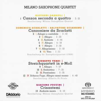 SACD Milano Saxophone Quartet: Musica Ficta 450871