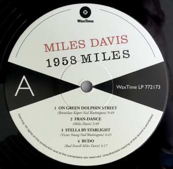 LP Miles Davis: 1958 Miles LTD 138829