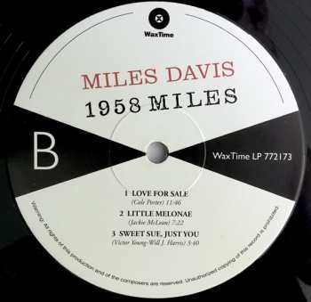 LP Miles Davis: 1958 Miles LTD 138829