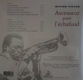 LP Miles Davis: Ascenseur Pour L'Échafaud (Lift To The Scaffold) CLR 621644