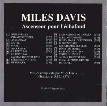 CD Miles Davis: Ascenseur Pour L'échafaud 629730