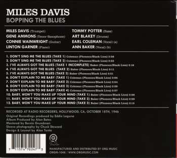 CD Miles Davis: Bopping The Blues 331930