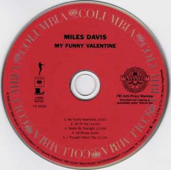 CD Miles Davis: My Funny Valentine - Miles Davis In Concert 598552